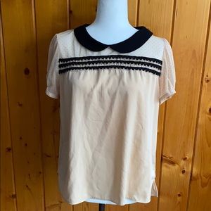 Princess Vera Wang Peter Pan collar blouse